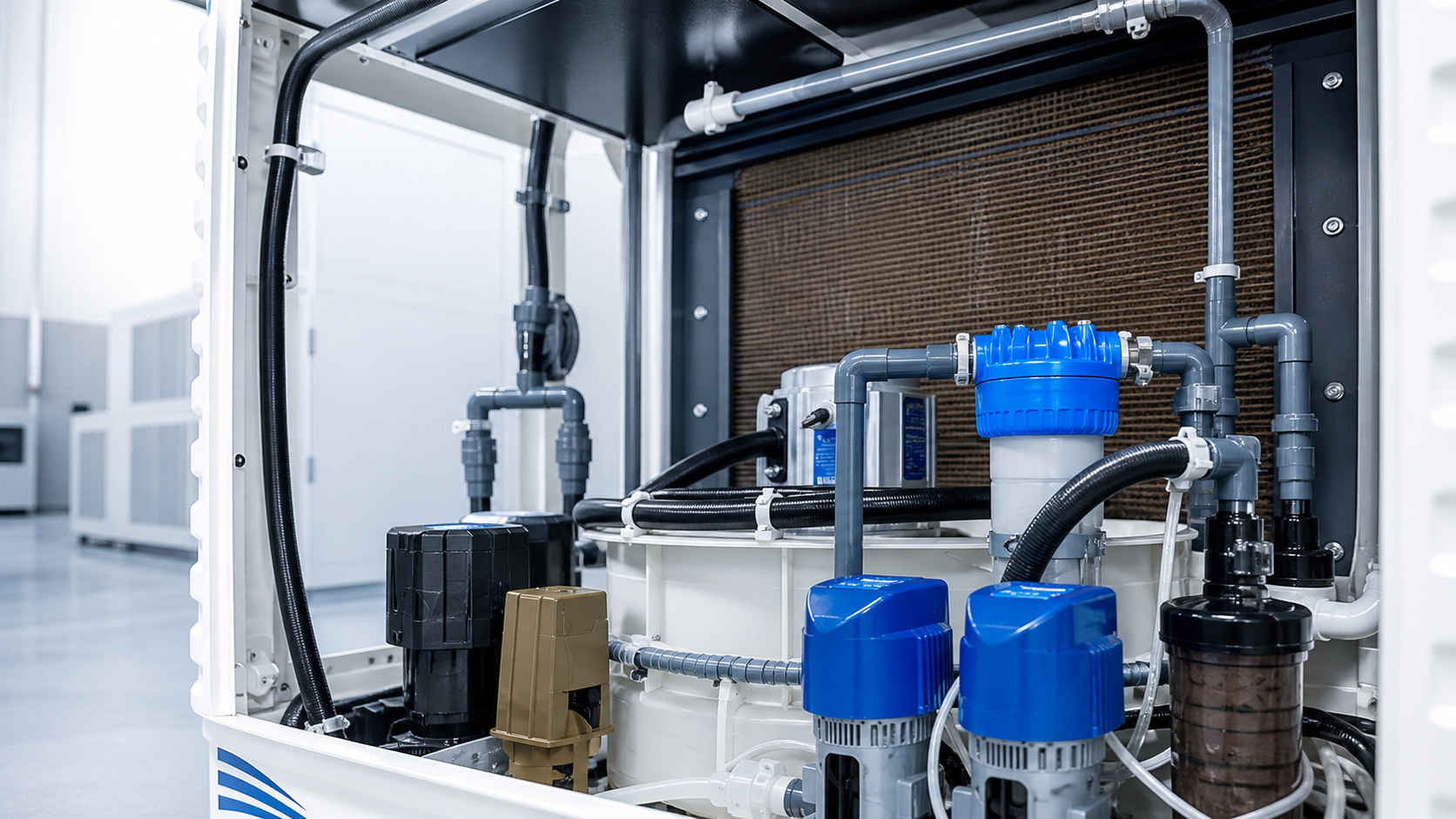 Sistema de agua y filtración de equipo Airmagic