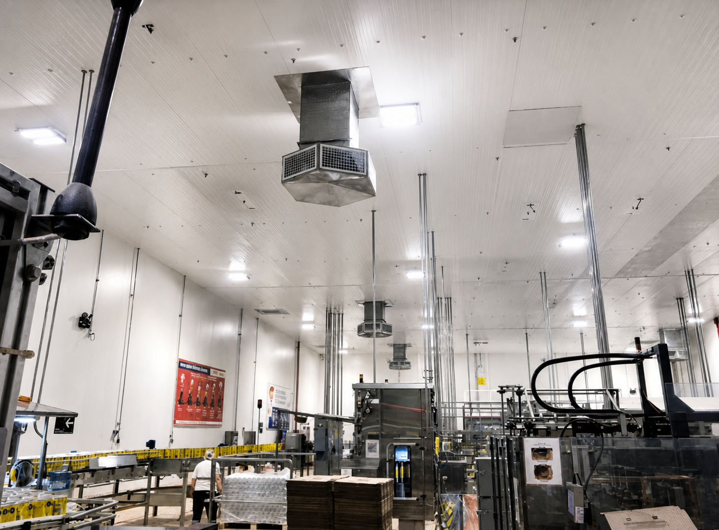 Instalación Airmagic en planta industrial
